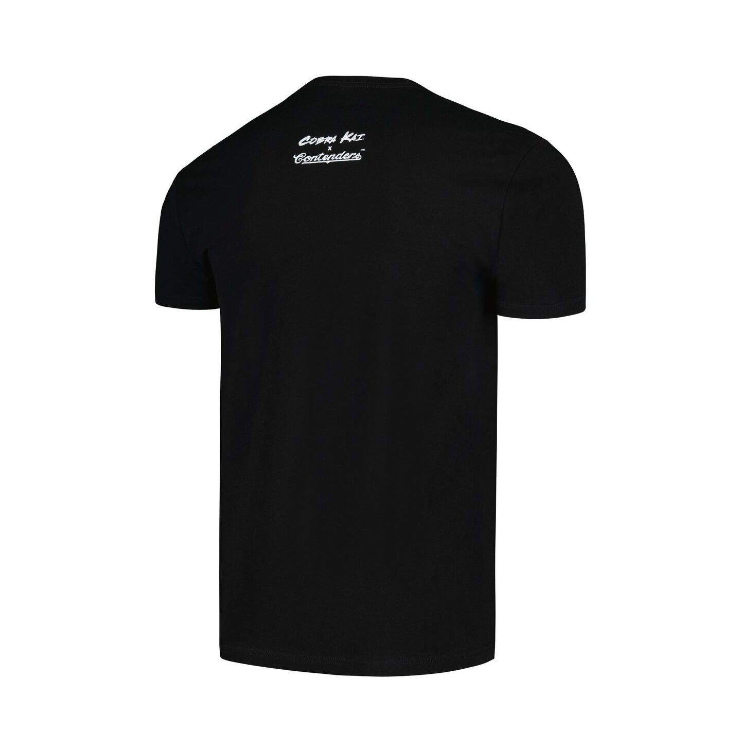 Мужская футболка Contenders Clothing Black Cobra Kai Johnny Lawrence Card — фото 3