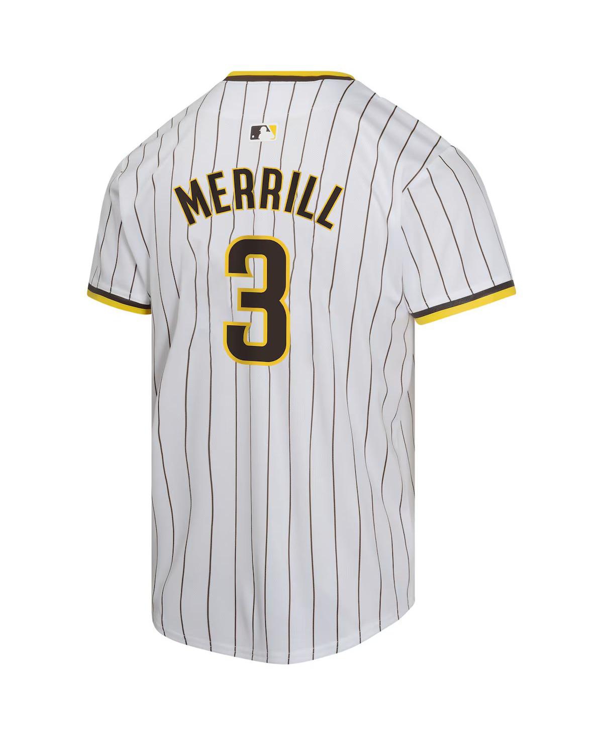Nike Big Boys and Girls Jackson MerrillSan Diego Padres Home Player Game Jersey - White
