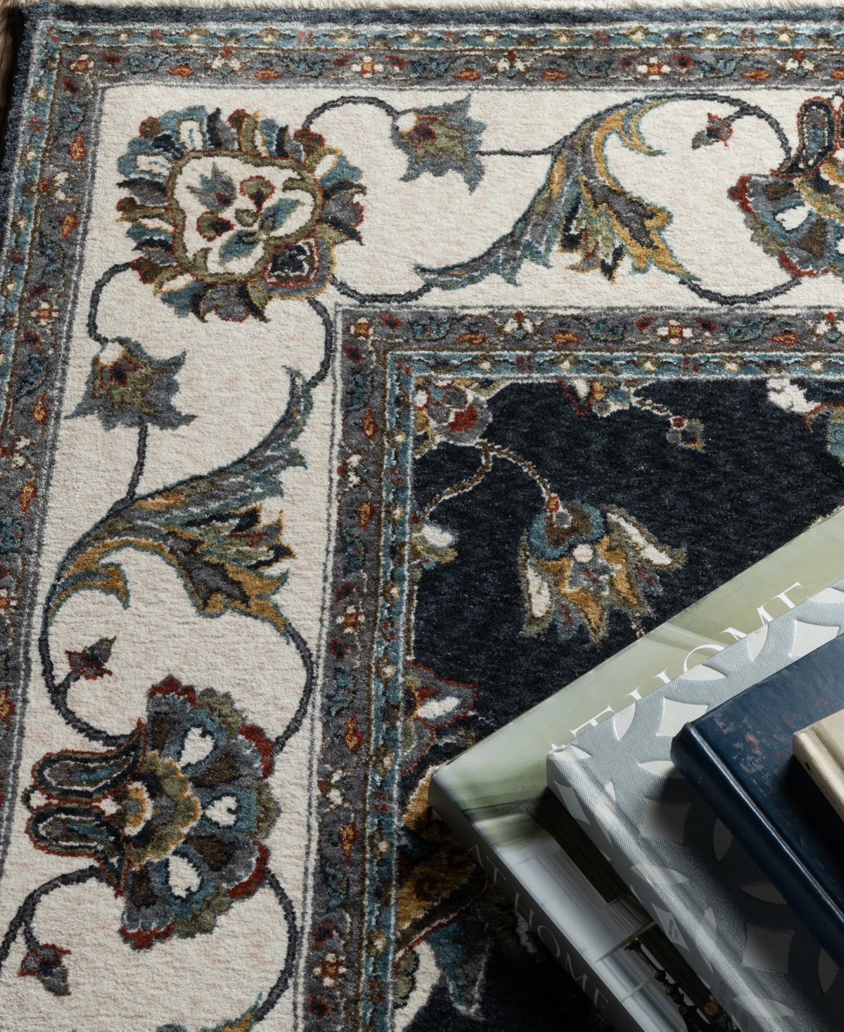 Oriental Weavers Vivian Vi01b 7'10x10'10 Area Rug In Navy