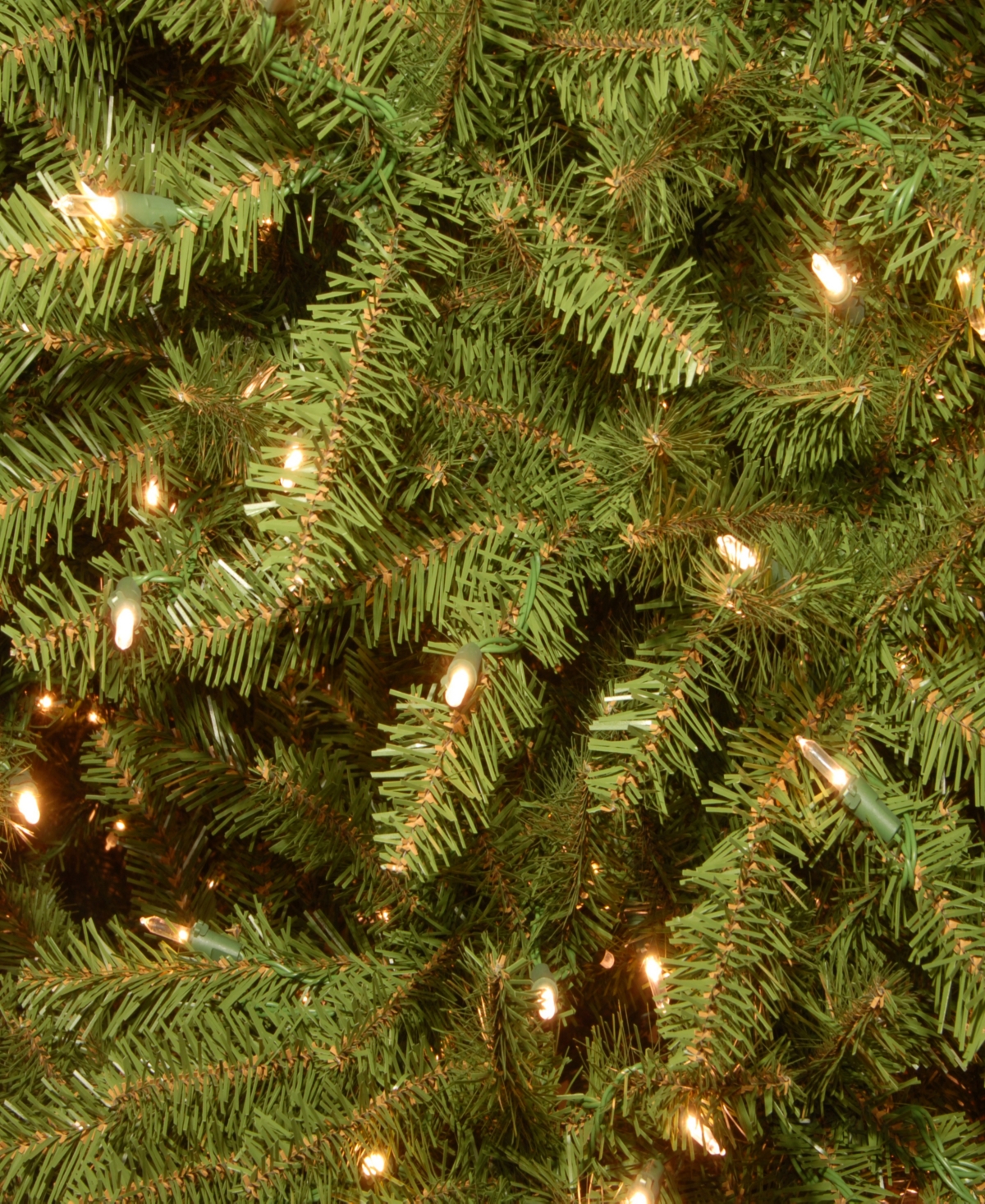 National Tree Company 7.5 Ft. Pre-lit Dunhill Fir Hinged Artificial Christmas Tree In Green