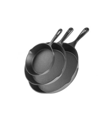 Cast Iron 3-Piece Skillet 1 Set