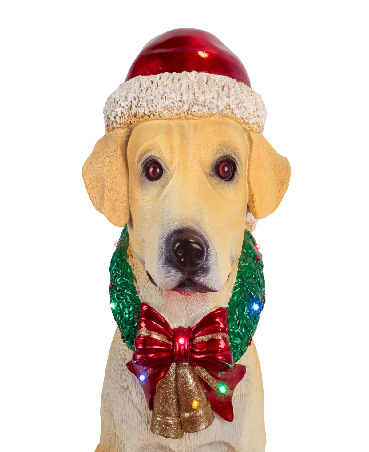 National Tree Company Motion-Activated Labrador Retriever with 10 Multicolor Led Lights, Wagging Tail Music