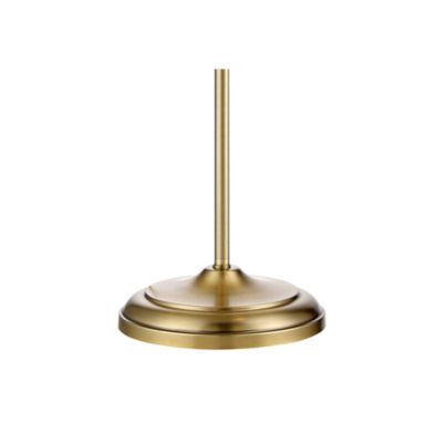 Culver Traditional Pharmacy Floor Lamp Standing 57" Tall Plated Aged Brass LED Adjustable Metal Shade for Living Room Reading Bedroo