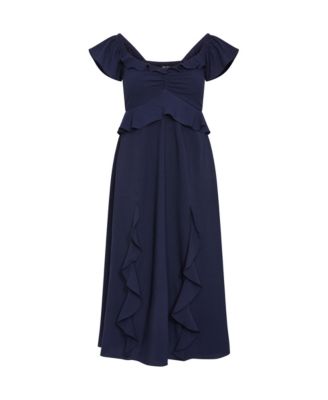 Plus Size Fee Frill Maxi Dress