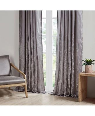 Andora Botanical Embroidered Curtain Panel, 50" x 84"