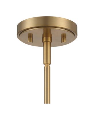 Copenhagan Warm Brass Gold Mini Pendant Light 4 3/4" Wide Modern Opal White Glass Cylinder Shade Fixture for Dining Room House Foyer Kitchen Island Entryway Bedroom Living