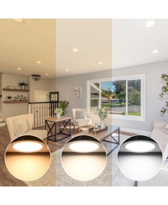 7" LED Recessed Ceiling Panel Down Light 3 Color 15W Slim Spot Lamp Home 12 Pack