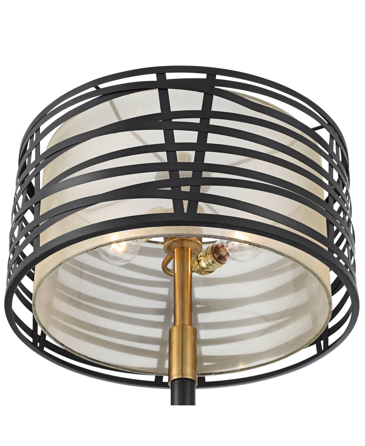 Possini Euro Design Halifax Modern Industrial Floor Lamp 64 1/2