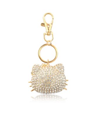 Sanrio Face Pave 3D Bling Keychain - Bag Charm, Backpack Accessories, Travel Collectible Gift Keychains