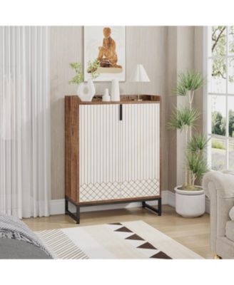 25-Pair 5-Tier Shoe Cabinet with Doors and Freestanding Storage Organizer for Bedroom, Hallway, Living Room