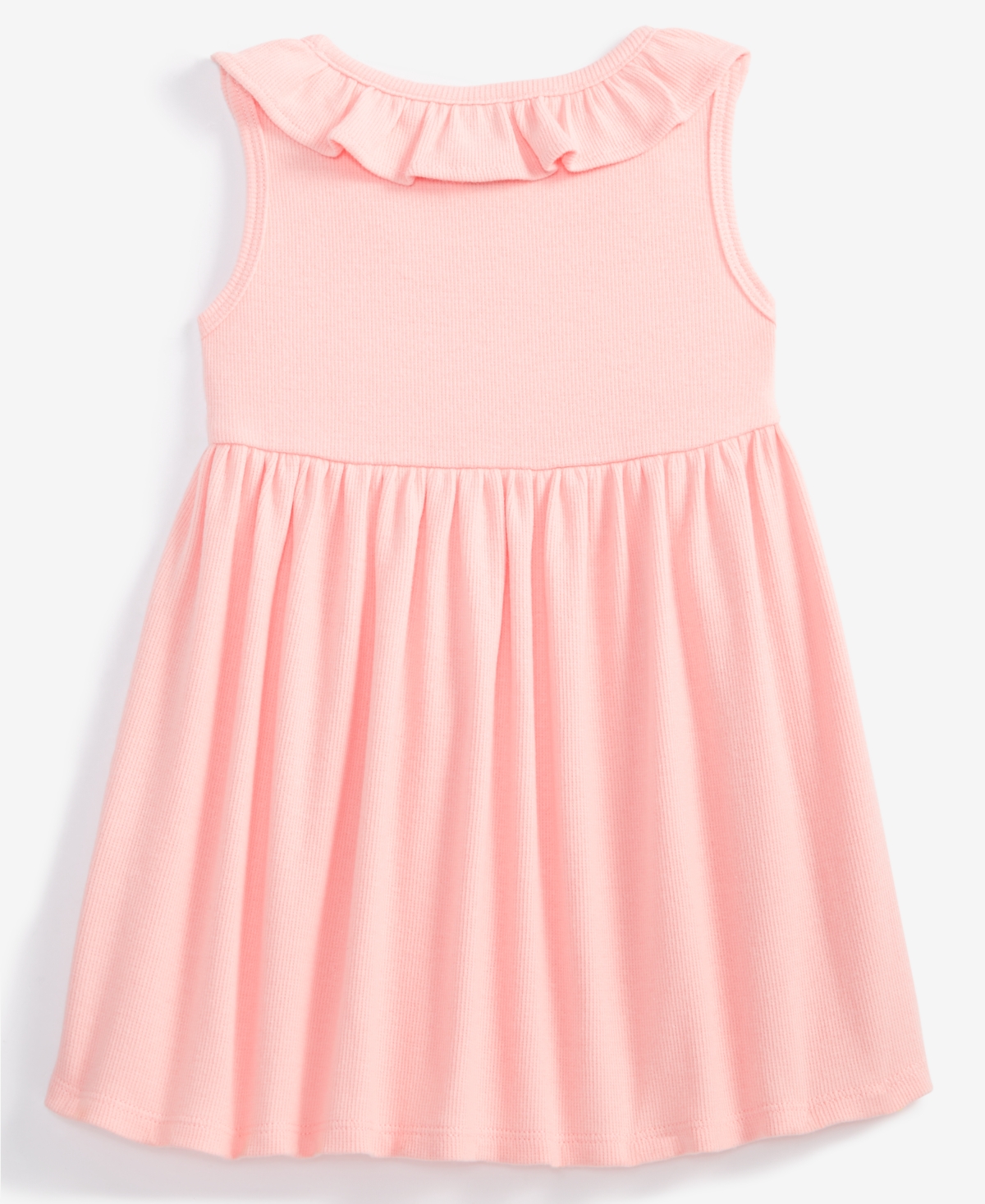 First Impressions Baby Girl Cotton-Blend Ruffled Knit Dress, Created for Macy's