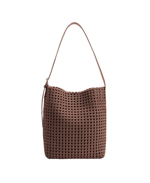 Женская сумка Melie Bianco Celine Magnetic Snap Handbag, цвет: Коричневый