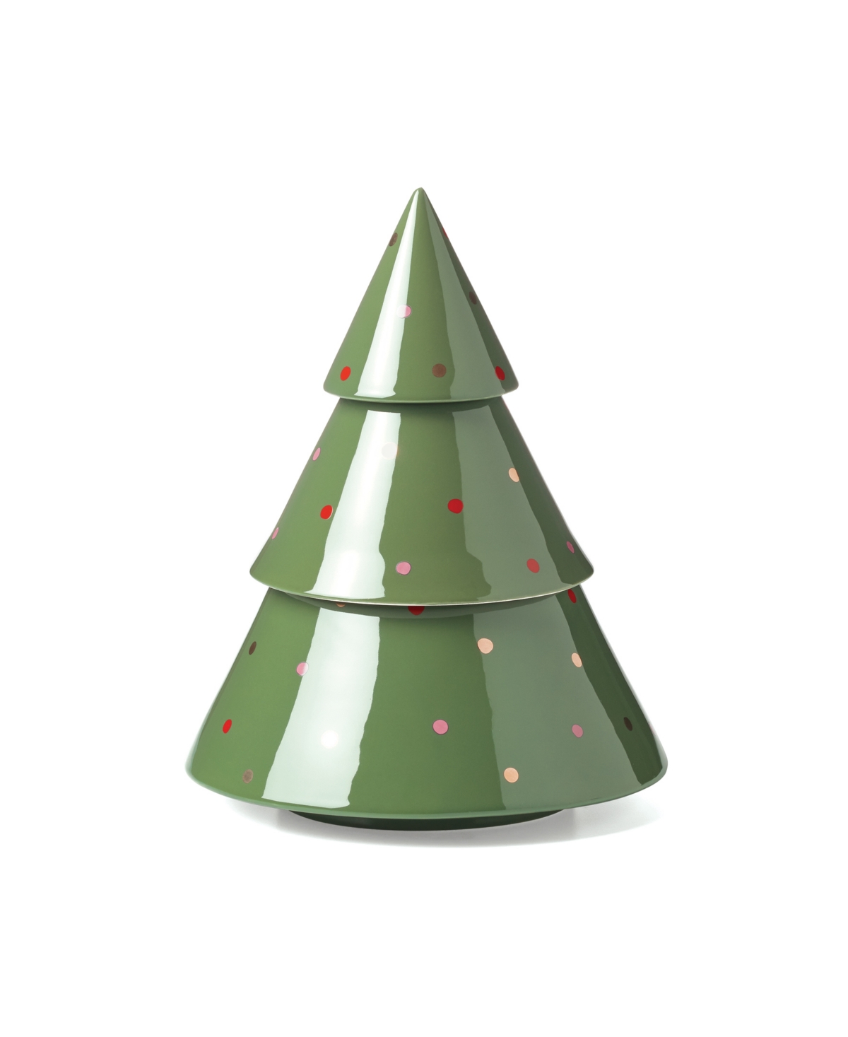 Figural Evergreen Treat Jar - Green