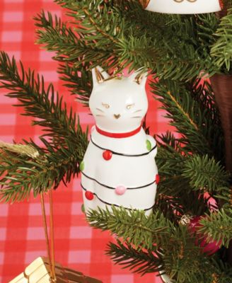 Kate Spade Be Jolly Cat Ornament