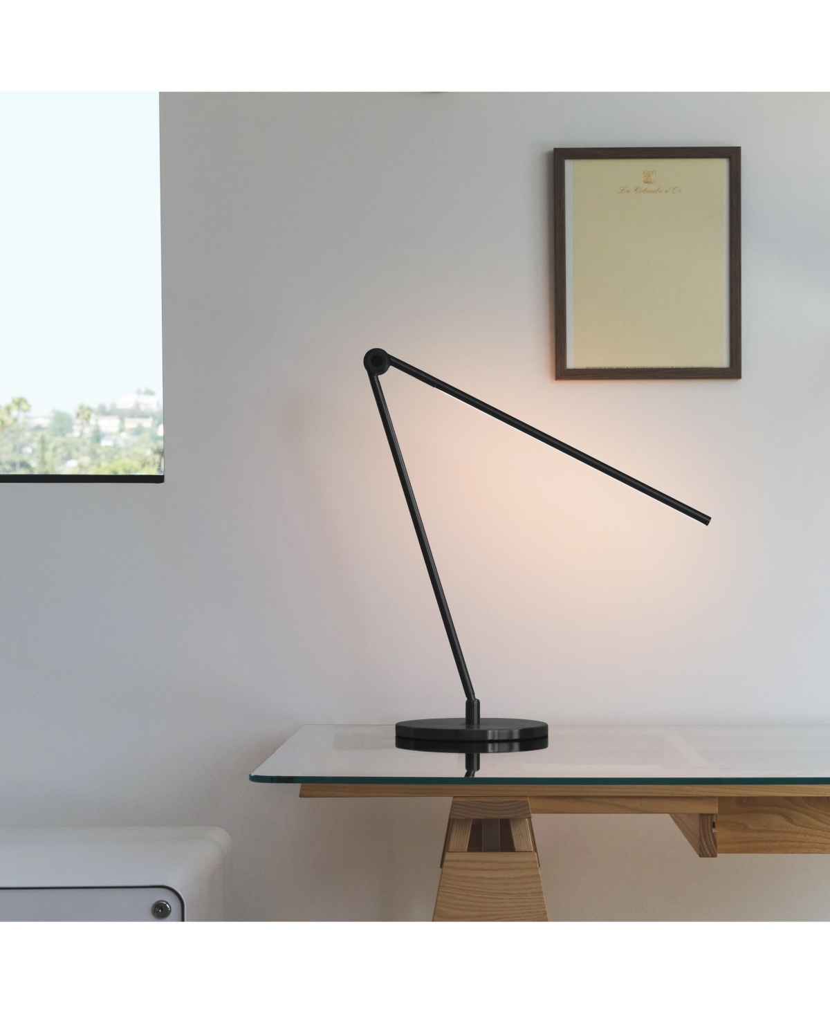 Libra 39" Usb-c Charging Led Desk Lamp with Adjustable Head