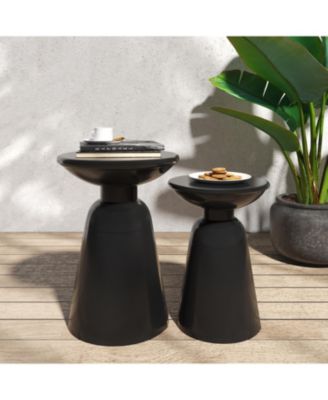 Sleek Outdoor Iron Side Table for Style and Functionality