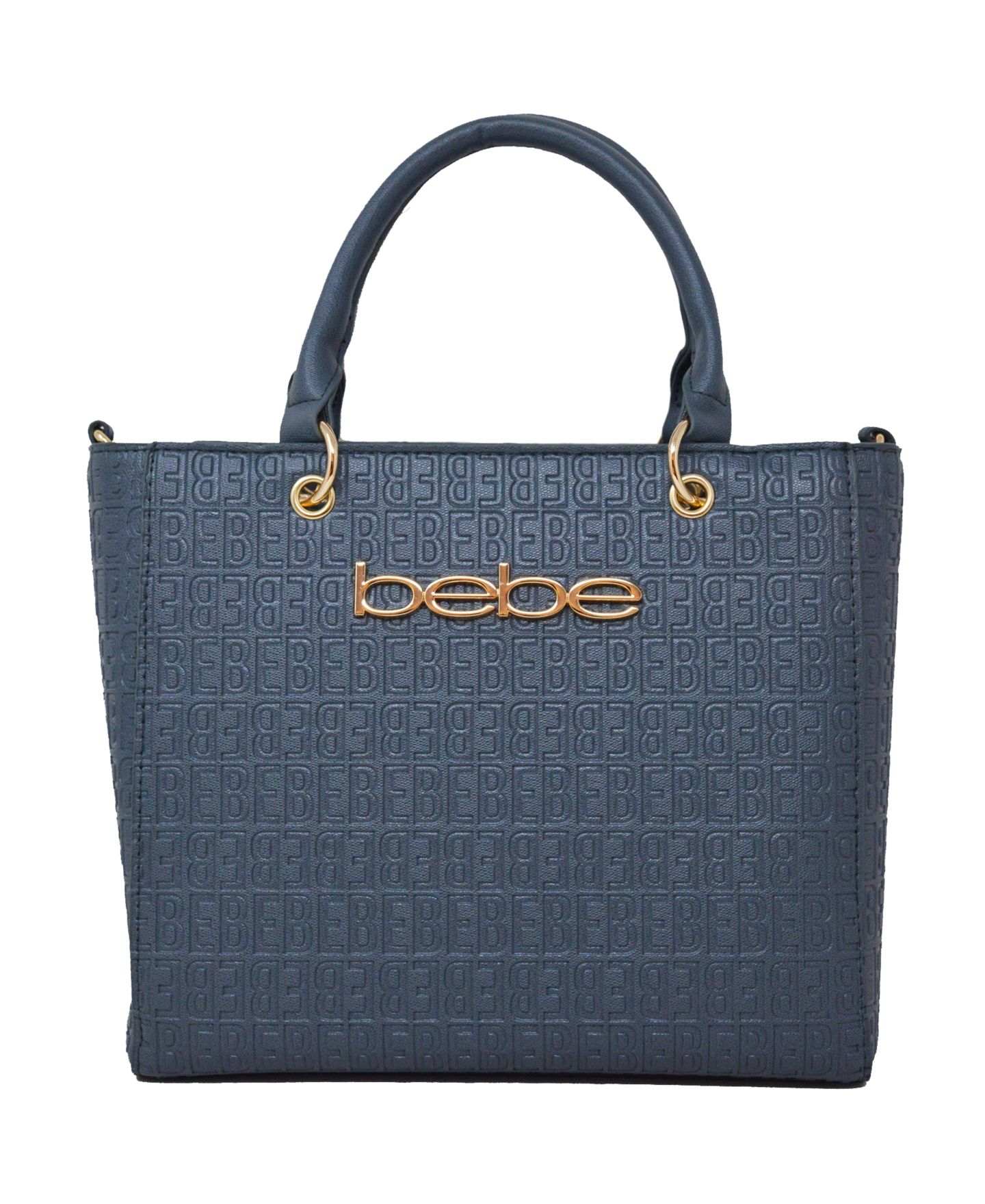 Женская сумка Bebe Celia Embossed Top Handle Crossbody, цвет: Серый — фото 1