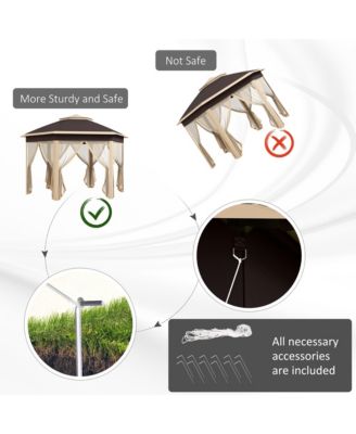 Foldable Pop-Up Gazebo with Carrying Bag for Outdoor Activities