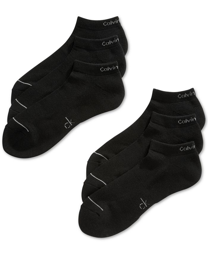 Calvin Klein Six-Pack Athletic Stripe Ankle Socks & Reviews - Underwear &  Socks - Men - Macy's