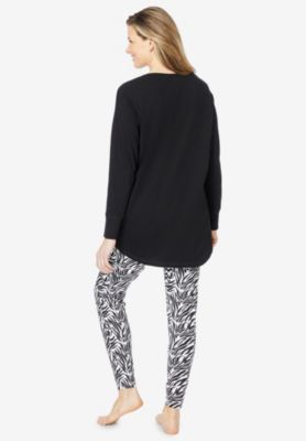 Plus Size 2-Piece Pj Legging Set