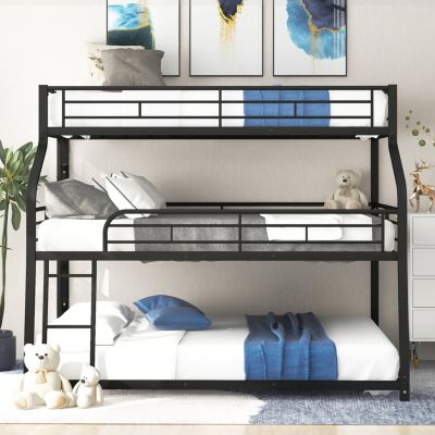 Streamdale Triple Bunk Bed with Ladder and Guardrails