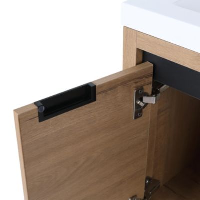 24 Inch Bathroom Cabinet with Sink, Soft Close Doors