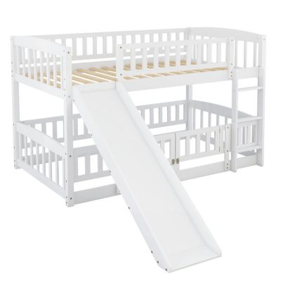 Streamdale Twin Bunk Bed w/ Slide and Ladder