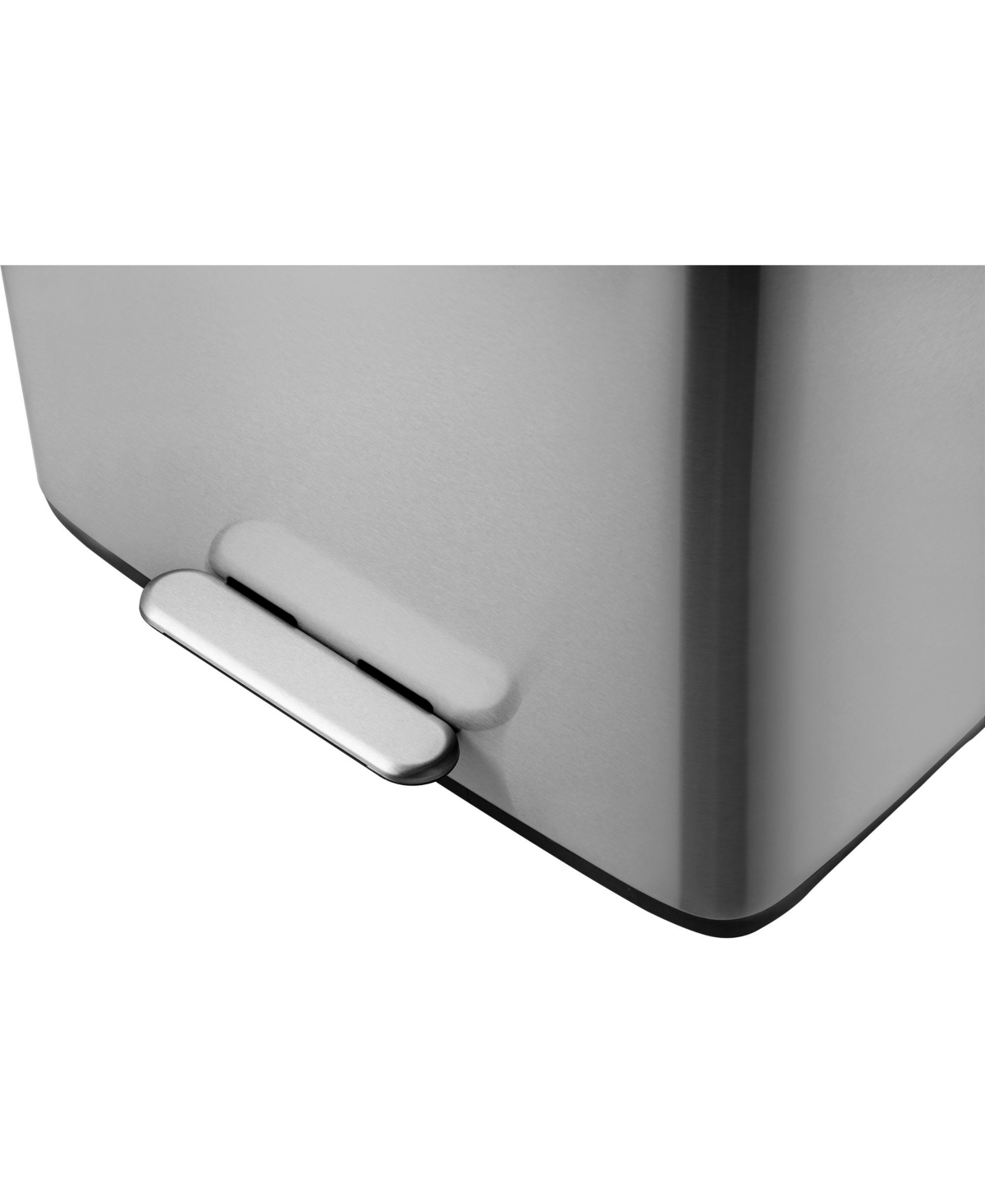 Mega Casa Gallon Trash Can, Gallon Dual Compartment Recycling Step-On Ss Kitchen Trash Can