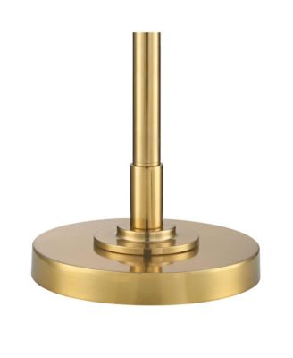 Kinsey Modern Torchiere Floor Lamp 72 1/2" Tall Brass Gold Metal Stone Pattern Crystal Glass Shade for Living Room Office House