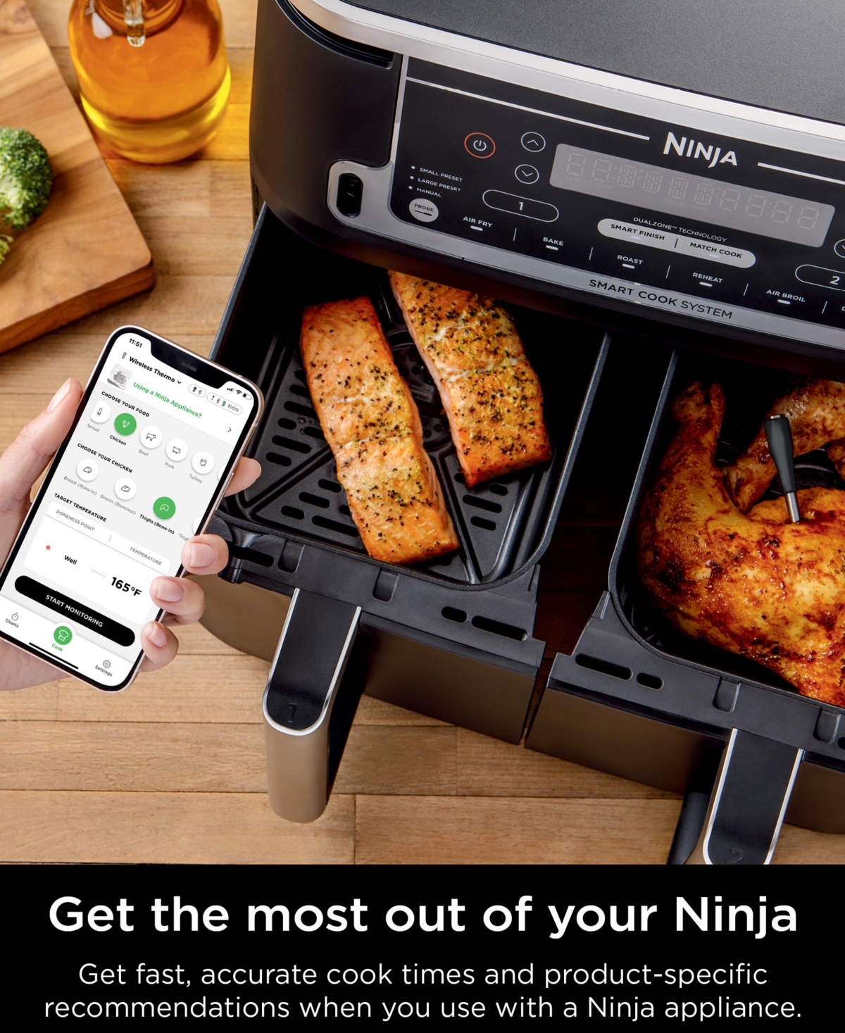 Ninja Prochef Connected Wireless Thermometer Indoor & Outdoor, Wp100 In No Color