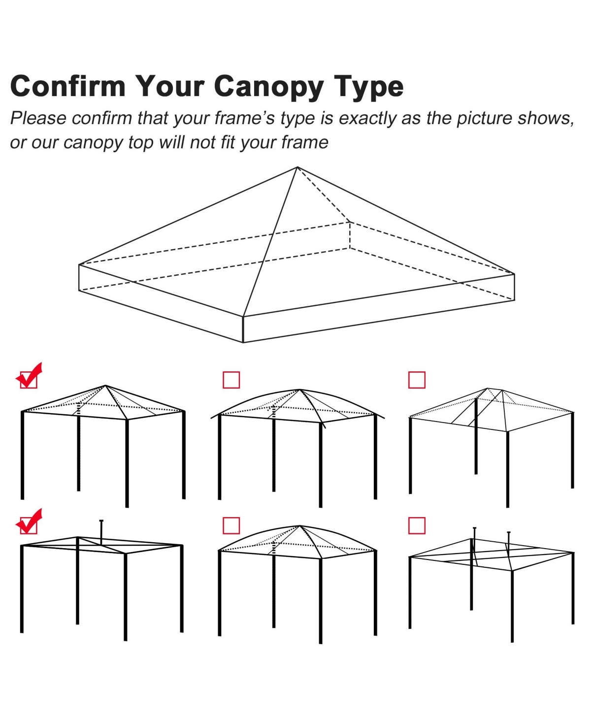 Yescom 9.6x9.6ft Canopy Replacement Top for 10ft Ez Tent Oxford Cover Outdoor