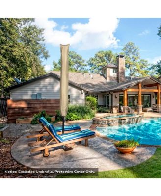 Outdoor Patio Umbrella Protective Cover Bag Polyester UV Resistance 7 to 10 Ft