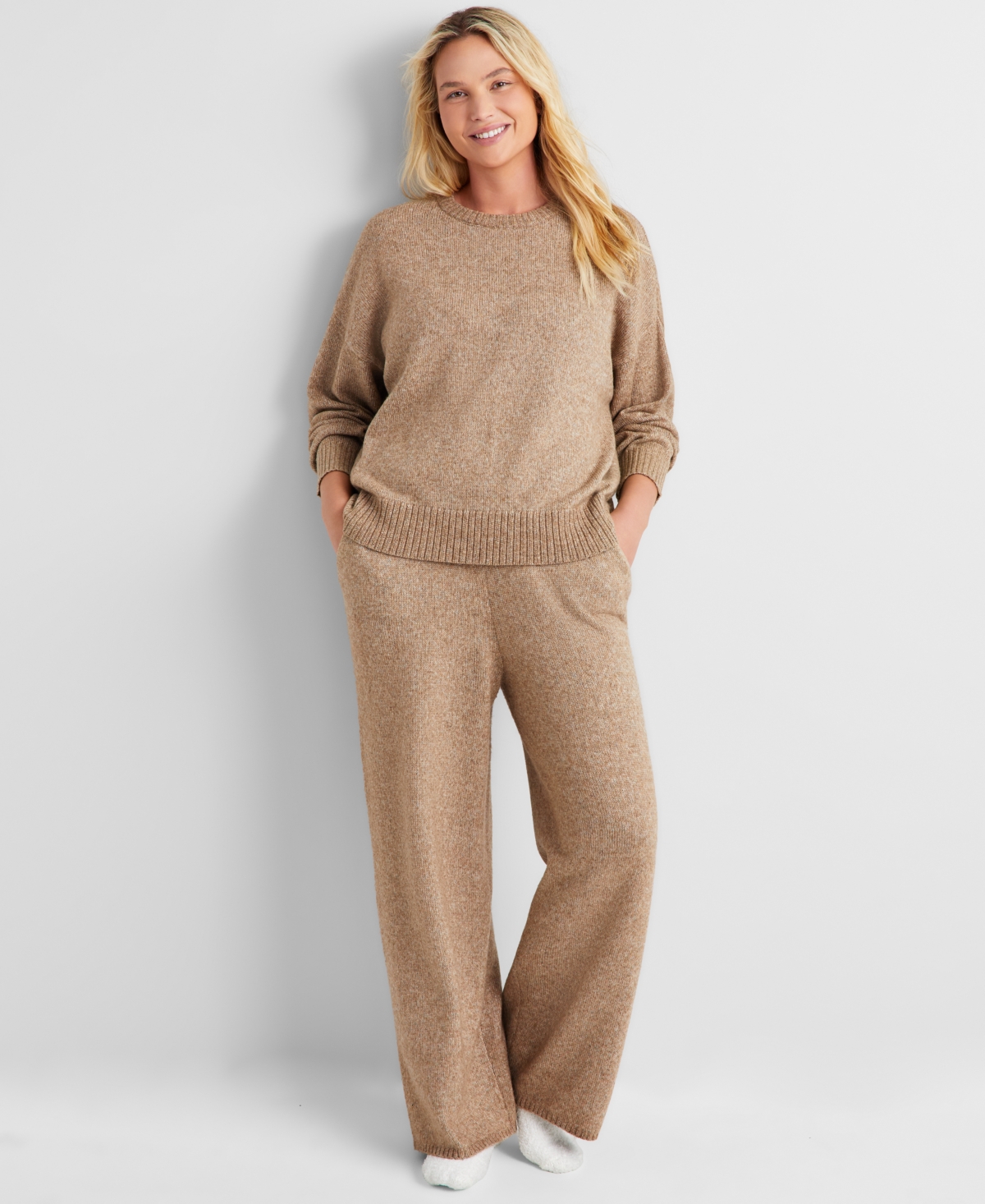 State of Day Women's Indulge & Rest Sweater Loungewear Set, Created for Macy's