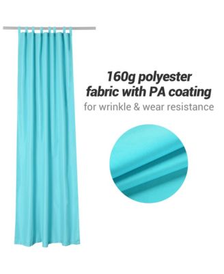 54"x96" Outdoor Privacy Curtain Tab Top Drape UV30+ Pergola Porch Garden 4 Pack