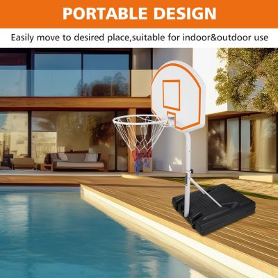 Streamdale Adjustable-Height Weatherproof Poolside Basketball Hoop