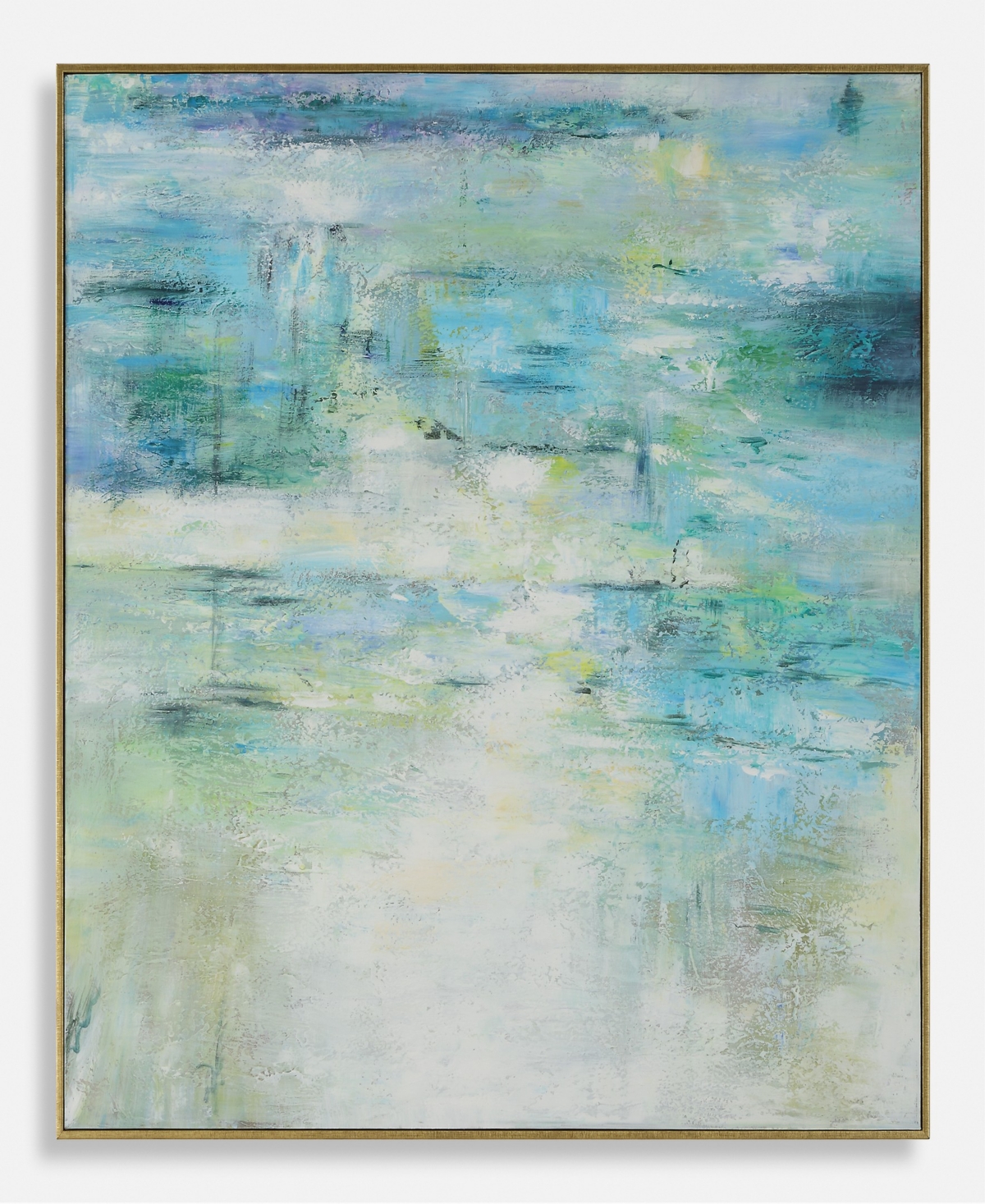 Uttermost Blissful Hand Painted Canvas In Blue