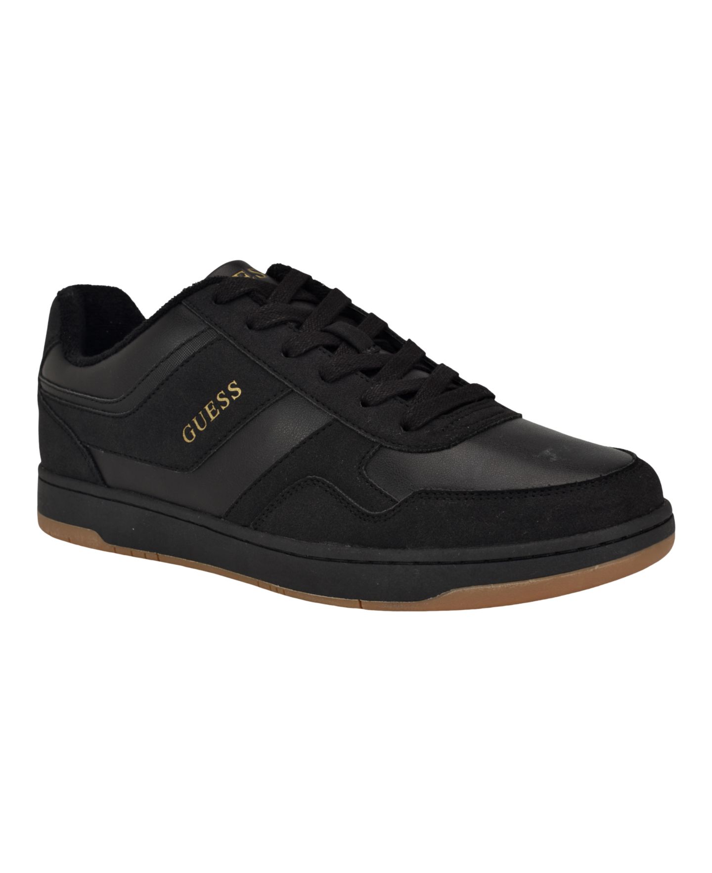 Мужские кроссовки GUESS Teylar Low Top Lace Up Fashion, цвет: Чёрный разноцветный — фото 1