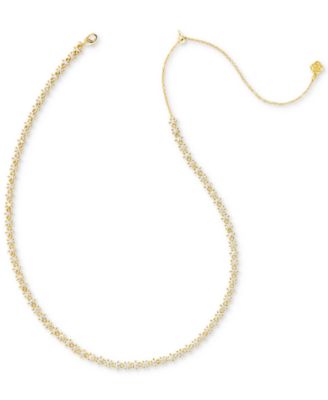 Kendra Scott - Cubic Zirconia Daisy Chain Collar Necklace, 14" + 5" extender
