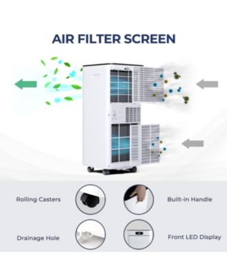10000 BTU 4-in-1 Portable Air Conditioner with Dehumidifier and Fan Mode