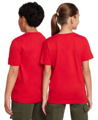  Big Kids Sportswear Embroidered Logo Graphic T-Shirt