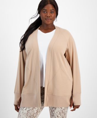 ID Ideology - Plus Size Comfort Cardigan, Created for Macy's