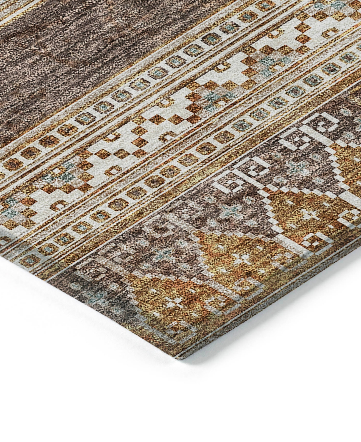 Shop Addison Chantille Machine Washable Acn714 2'3"x7'6" Runner Area Rug In Chocolate