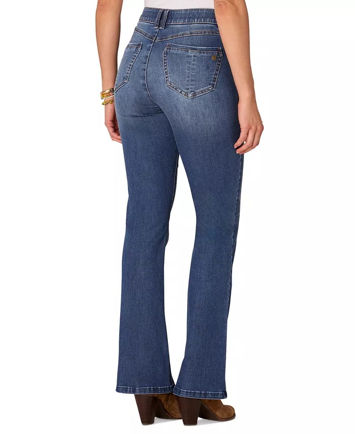 Petite "Ab"solution Luxe Touch Itty Bitty Bootcut Jeans - thumbnail 2