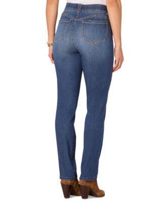 Petite "Ab"solution Straight-Leg Jeans