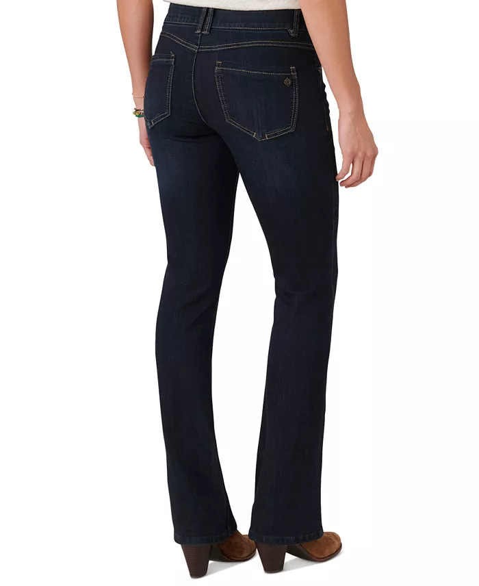 Petite "Ab"solution Luxe Touch Itty Bitty Bootcut Jeans - thumbnail 2