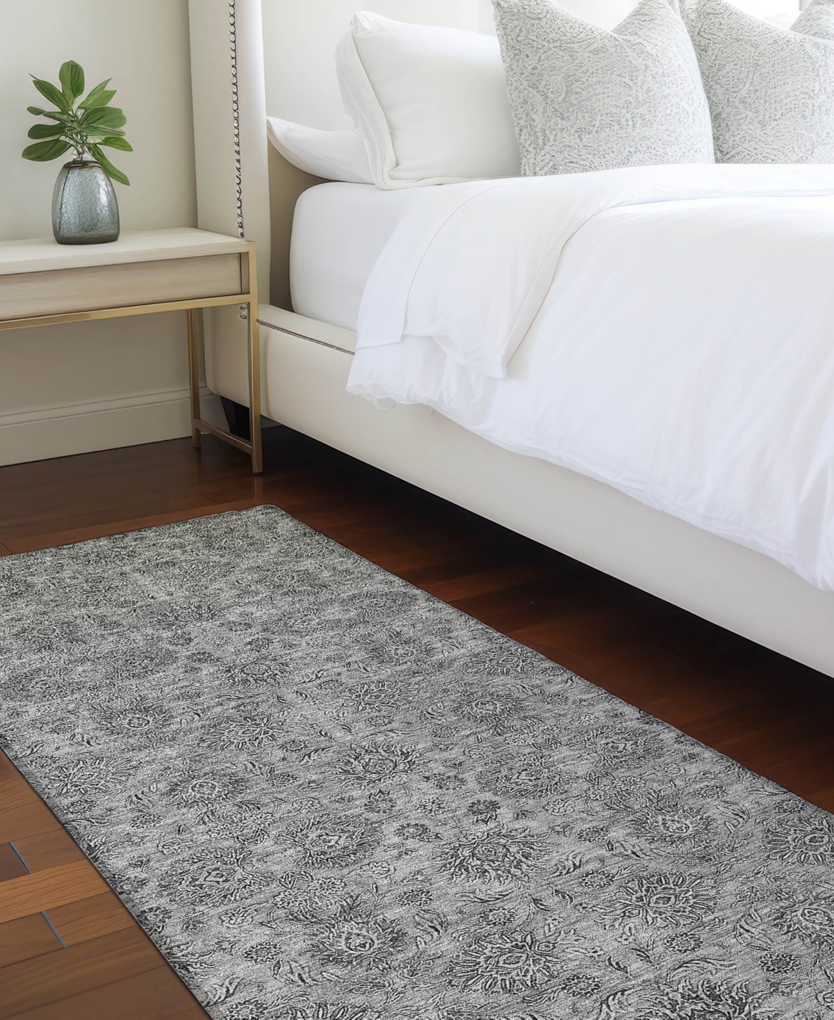Addison Chantille Acn702 2'3"x7'6" Runner Area Rug In Gray
