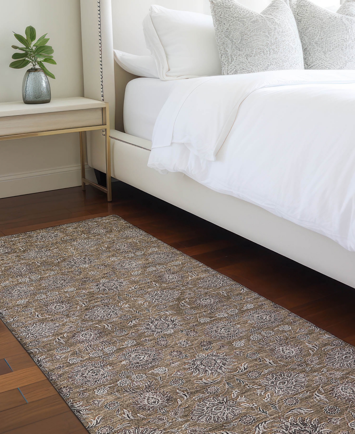 Addison Chantille Acn702 2'3"x7'6" Runner Area Rug In Chocolate