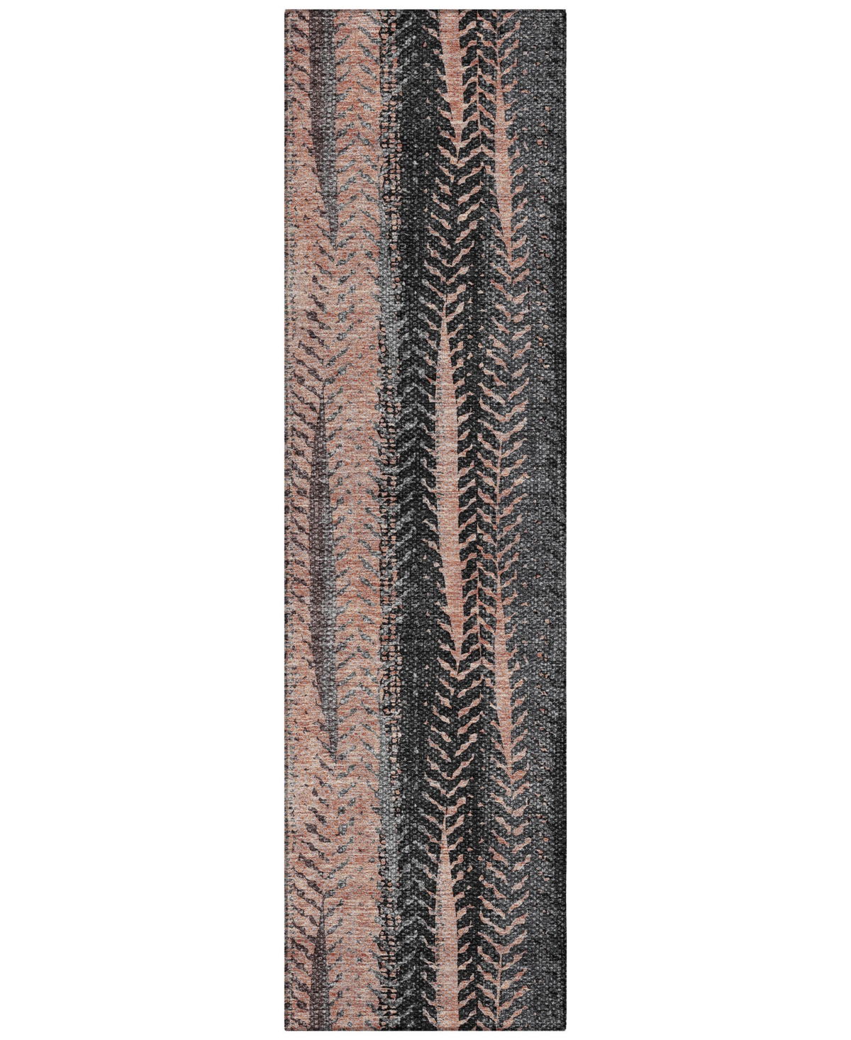 Addison Chantille Acn693 2'3"x7'6" Runner Area Rug In Terracotta