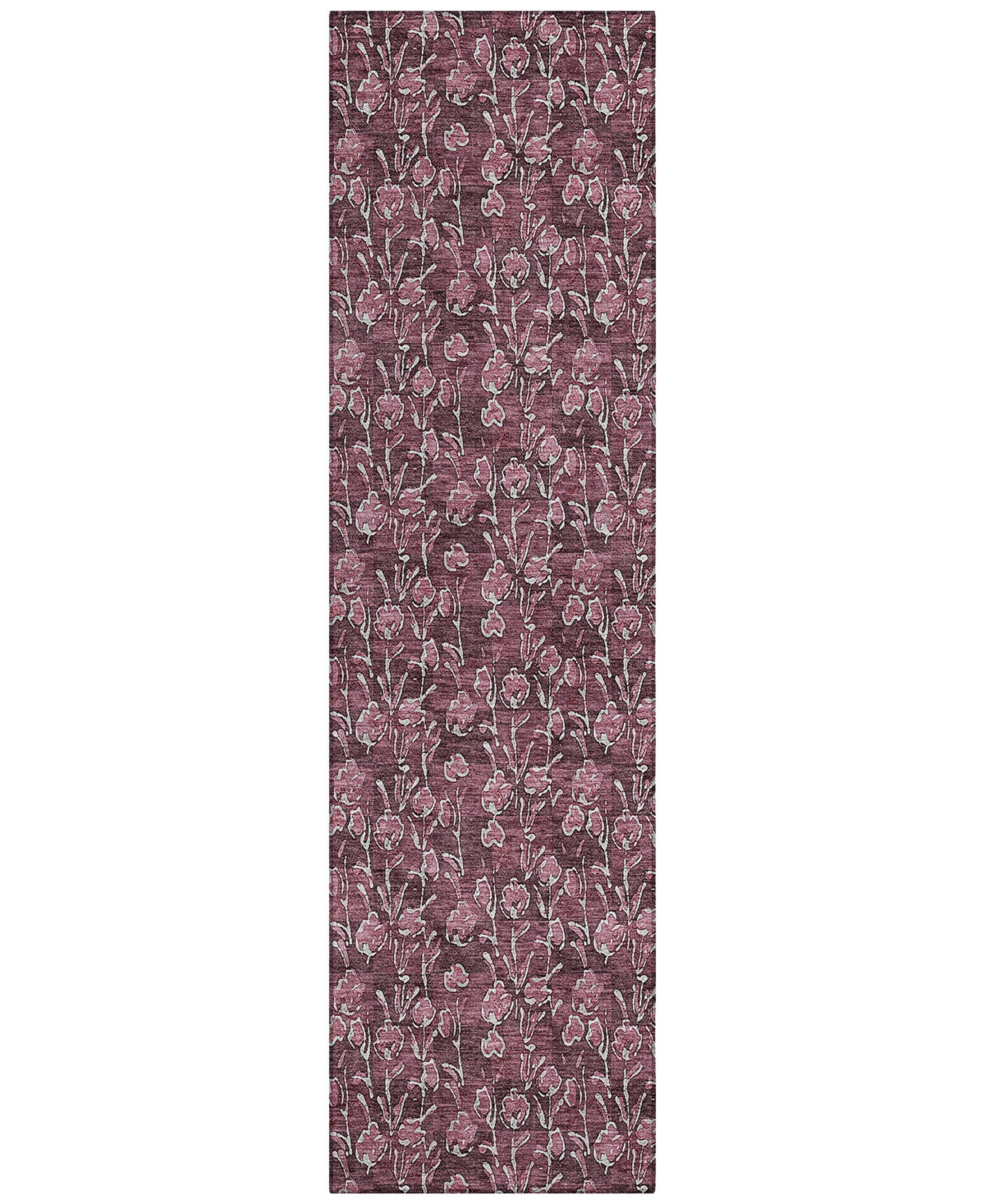Addison Chantille Acn692 2'3"x7'6" Runner Area Rug In Mauve