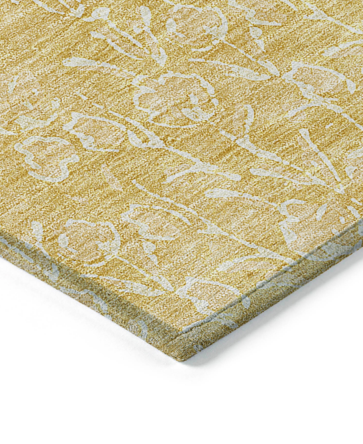 Addison Chantille Acn691 5'x7'6" Area Rug In Gold